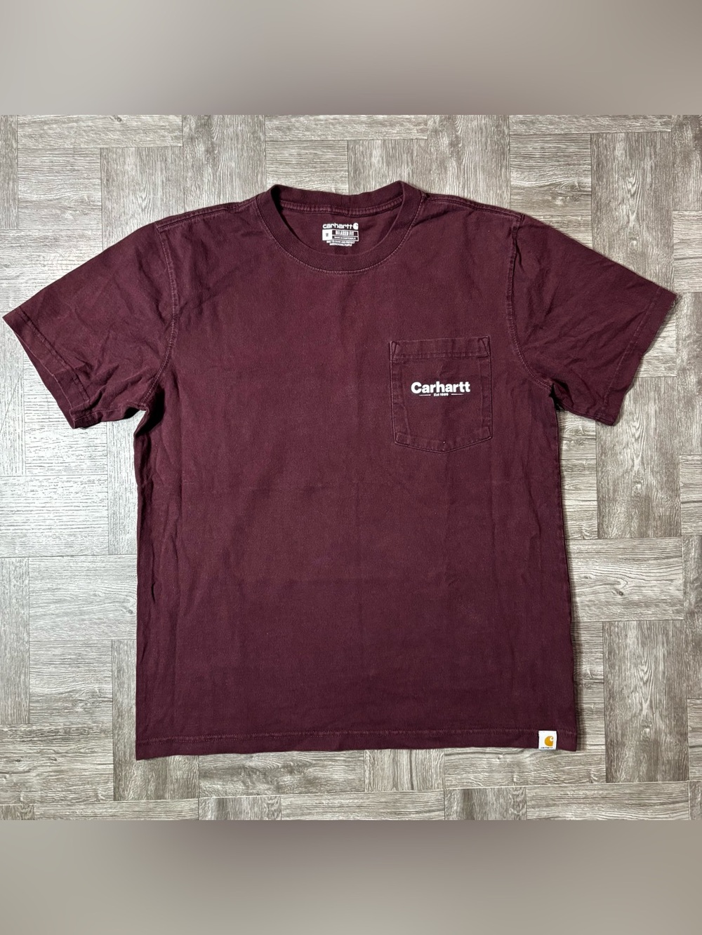 Carhartt Relaxed Fit Heavyweight Short-Sleeve Pocket Line Graphic T-Shirt Size M